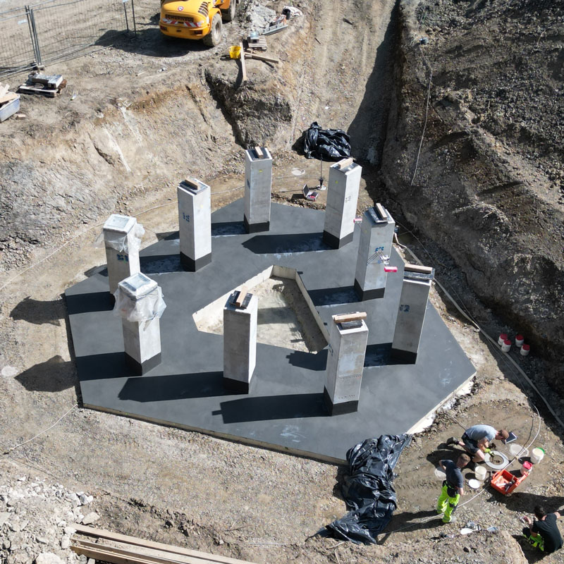 Aussichtsturm Presseck - Konzept Fundamentierung