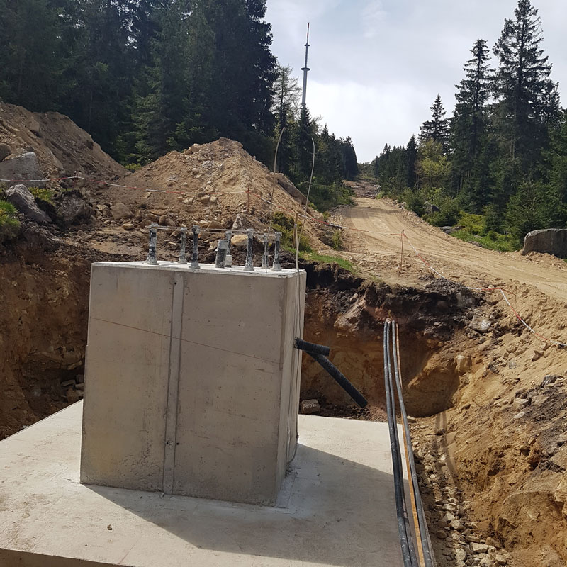 Seilbahn Ochsenkopf - Stützenfundament