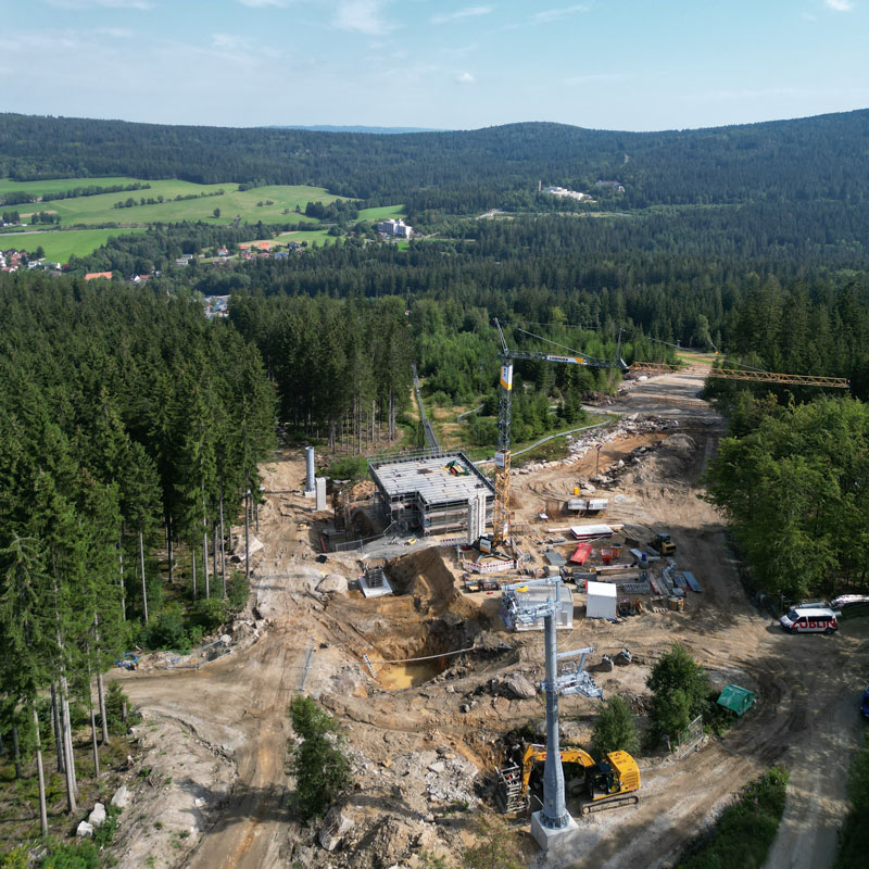 Seilbahn Ochsenkopf - Zwischenstation