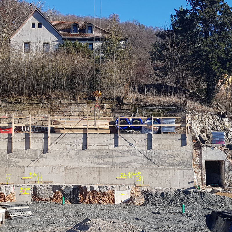 Wohnanlage Kulmbach - Konzept und Standsicherheitsnachweis Böschungssicherung