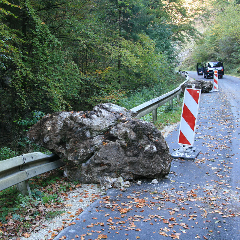 Felssturz im Frankenjura